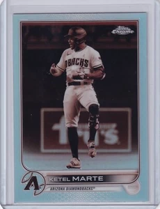 2022 Topps Chrome Baseball Sephia Refractor #124 Ketel Marte DIAMONDBACKS - Picture 1 of 2