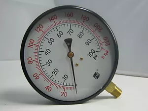 Pressure Gauge 11498A PA 503A 100 PSI 1/4" LMC - Picture 1 of 1