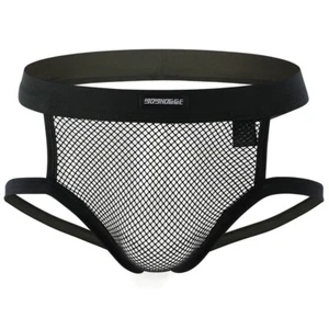 Men's Cool Breathable Cutout Briefs Underwear Mesh Jockstrap Underspants M L XL - Picture 1 of 26