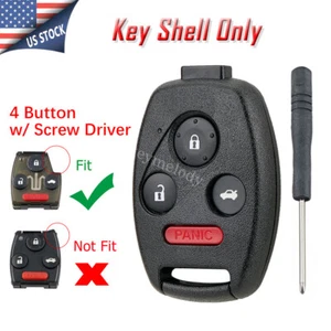 for Honda Accord 2003-2008 CR-V 2005-2006 Remote Head Car Key Fob Case Shell 4B - Bild 1 von 10
