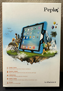 NEW For Apple iPad mini 4 Light Blue 7.9" inch Case Heavy Duty Shockproof Rugged