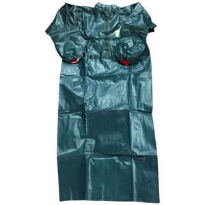 Sleeved Industrial Apron Medium Chemical Oil Resistant Ansell MicroChem 68-4000 - Picture 1 of 6