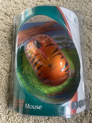 Nuevo/Sellado. Logitech Tiger Mouse USB Ratón con cable Niños Talla 831543-400 Foto 1 de 2