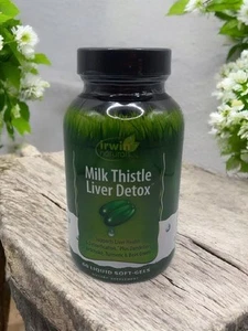 Irwin Naturals Milk Thistle Liver Detox Supplement 60 Count Exp 07/2026 - Picture 1 of 6