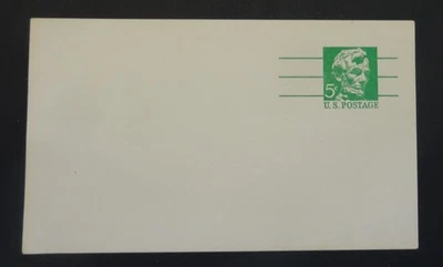 US Postal Card #UX55, 5¢ Green Lincoln, New (4059) - Image 1 of 2