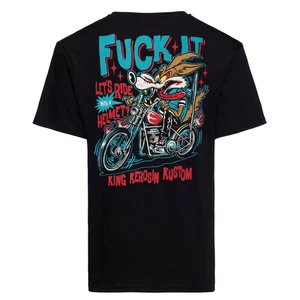 King Kerosin Herren T-Shirt "Fuck It" in black - Bild 1 von 6