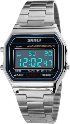 SKMEI Men's Digital Watches with Waterproof Classic Wrist for Silver  - Image 1 of 4