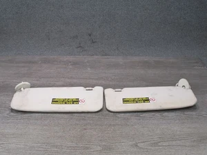 10-15 LEXUS IS350 IS250 CONVERTIBLE FRONT LEFT & RIGHT SUN VISOR SHADE IVORY OEM - Foto 1 di 13
