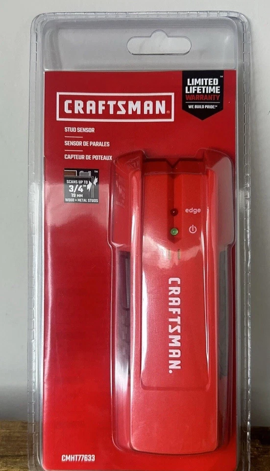 Sensor de pernos Craftsman CMHT77633 NUEVO EN CAJA escanea hasta 3/4" 19 mm pernos de madera y metal Foto 1 de 1