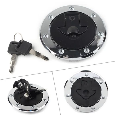 US Aluminum Fuel Gas Tank Cap Cover Keys Fit For Kawasaki Ninja ZX7R ZX-6R ZX-9R - Image 1 of 4
