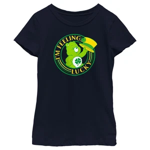 Girl's Care Bears St. Patrick’s Day I’m Feeling Lucky T-Shirt - Picture 1 of 7