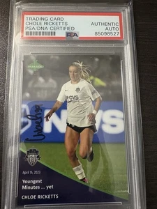 Signed 2023 Parkside NWSL Pronto Chloe Ricketts Youngest Minutes Auto Psa/Dna - Picture 1 of 1