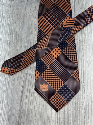 Галстук Auburn University Tigers шелковый галстук от Eagles Wings 3,5 дюйма x 60 дюймов - Изображение 1 из 4