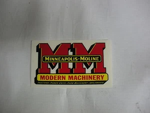 Minneapolis Moline Decal 2 3/4 " x 5" NEW FREE SHIPPING - Picture 1 of 1