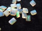 A42   Emerald Cut Natural Australian Opal Gemstones 9mm X 7mm Reduced
