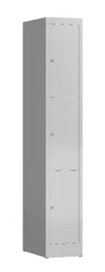 XL Spind Kleiderspind 1 Abteile 3 Fächer 1800 x 400 x 500 mm, lichtgrau - Bild 1 von 2