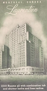 Hotel The Laurentien Dominion Square Montreal Canadá de colección sin usar - Imagen 1 de 4