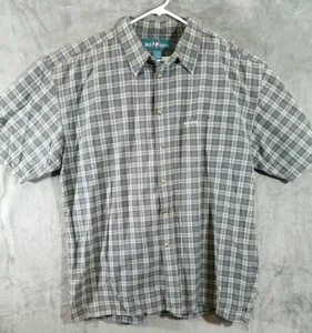 Big Dogs Shirt Herren 2XL grau kariert kurzärmelig geknöpft Camp Wandern Outdoor - Bild 1 von 9