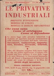 LE PRIVATIVE INDUSTRIALE A.GIAMBROCONO GOZZANO 1935 HOEPLI HANDBÜCHER (HA190) - Bild 1 von 1