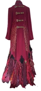 Cranberry Fairy OOAK Custom Upcycled Coat Jacket Plus 2X 3X TONS OF LACE! - Picture 1 of 11