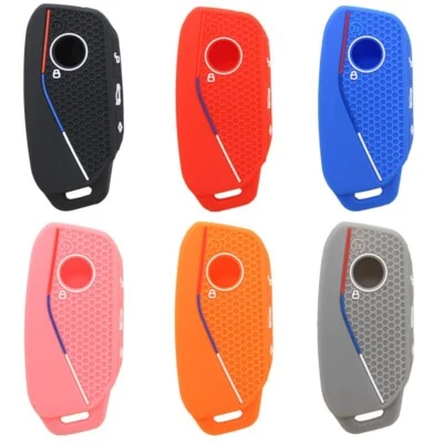 Fit BMW X5 I5 740 760 X7 X1 IX 4 Button Remote Smart Key Fob Silicone Case Cover - Image 1 of 4