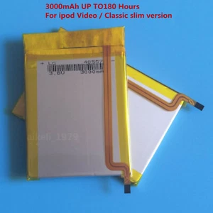 3000mAh Replacement Battery for iPod Video 5th 5.5 Gen 30GB Thin iFlash Adapter - Picture 1 of 8