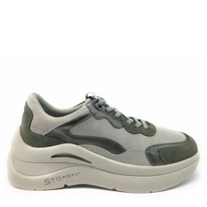 COMODA Y ELEGANTE DEPORTIVA MUJER STONEFLY ROCHA-2 NUBUCK GRIS-KAKI - Imagen 1 de 8