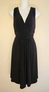 White House Black Market WHBM Black Sleeveless Formal Dress Womens Size 12 NEW - Picture 1 of 6