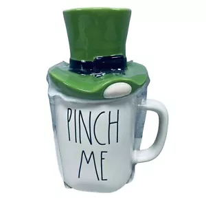 Rae Dunn St. Patrick's Day Pinch Me Mug W/ Green Topper Hat Irish Cup Pattys Day - Picture 1 of 5