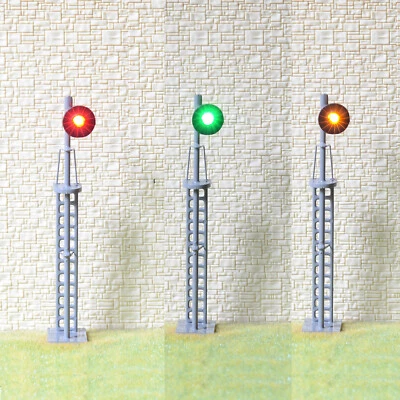 1 x O scale searchlight block signal model train 3 color SMD LEDs R/G/Y #SS48G3 - Image 1 of 4