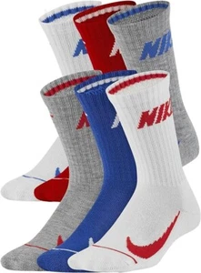 Nike Boy`s Cushioned Crew Socks 12-Pack (5-7, Shoe size:10c-3y) C2(B14T) - Picture 1 of 6