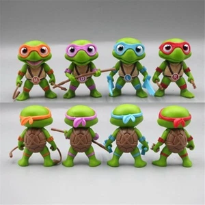 4x Teenage_Mutant_Ninja_Turtles Figure Leo, Raph, Mikey, Don Cake Toppers Toys - Picture 1 of 4
