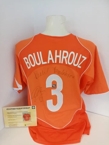 Netherlands Jersey Khalid Boulahrouz And Paul Bosvelt Signed Holland Nike 176 Cover