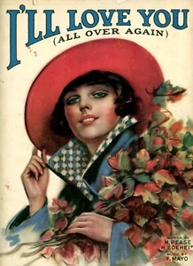 I'll Love You All Over Again - c1920 - Words by H. Pease & H. Edeheit - Picture 1 of 2