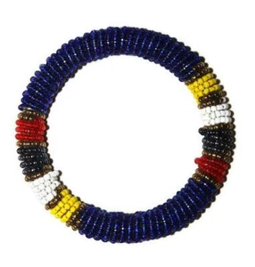 African Beaded Maasai Bangles Masai Bracelet Made in Kenya 07 - Picture 1 of 2