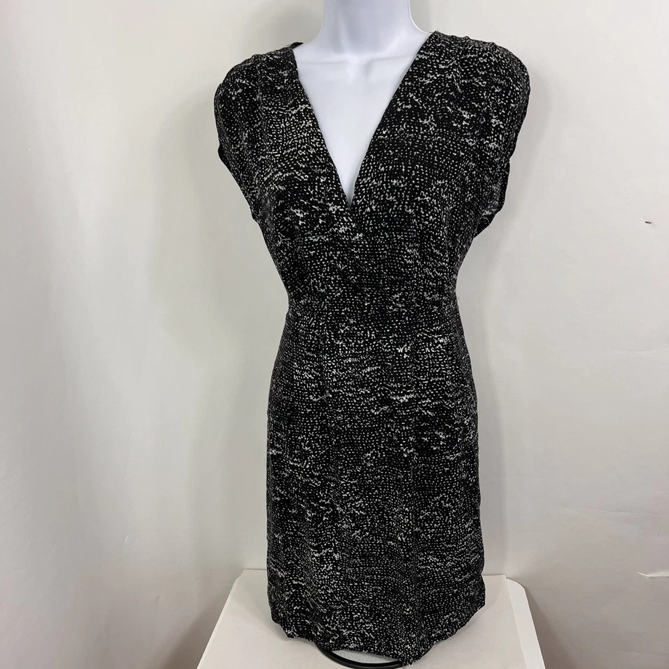 Mossimo Dress Women's Small Faux Wrap A-Line Sleeveless V Neck Lightweight Rayon - Image 1 of 4