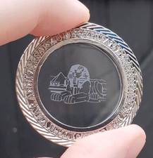  Egypt Silver Coin Sphinx Hologram Pyramids 1922 2022 100th Anniversary Glass UK