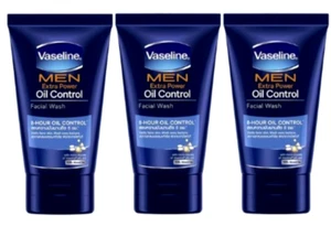 3Vaseline wash men oil facial control foam 100g removes face skin visibly fairer - Picture 1 of 9