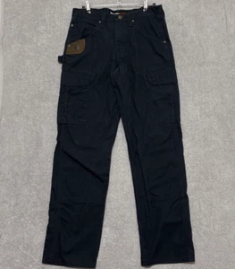 Wrangler Pants Riggs Work Wear 30x32 Dark Blue Cargo + Pockets Rip Stop Hammer - Picture 1 of 11