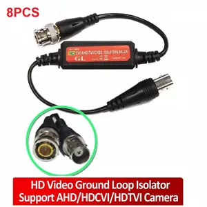 8 pcs BNC Video Ground Loop Isolator built in utp video balun for CCTV Camera - Picture 1 of 5