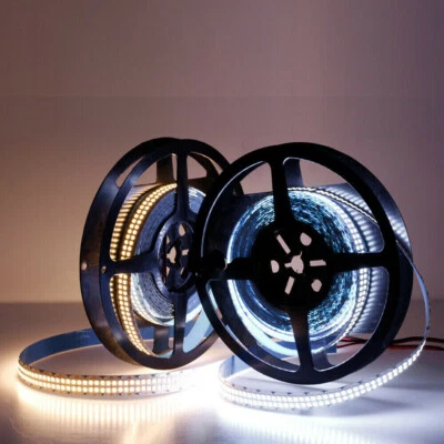 LED Strip Licht Streifen 1m 5m Band 2835 SMD 240LED/M 480LED/M PCB Lichterkette  - Bild 1 von 4