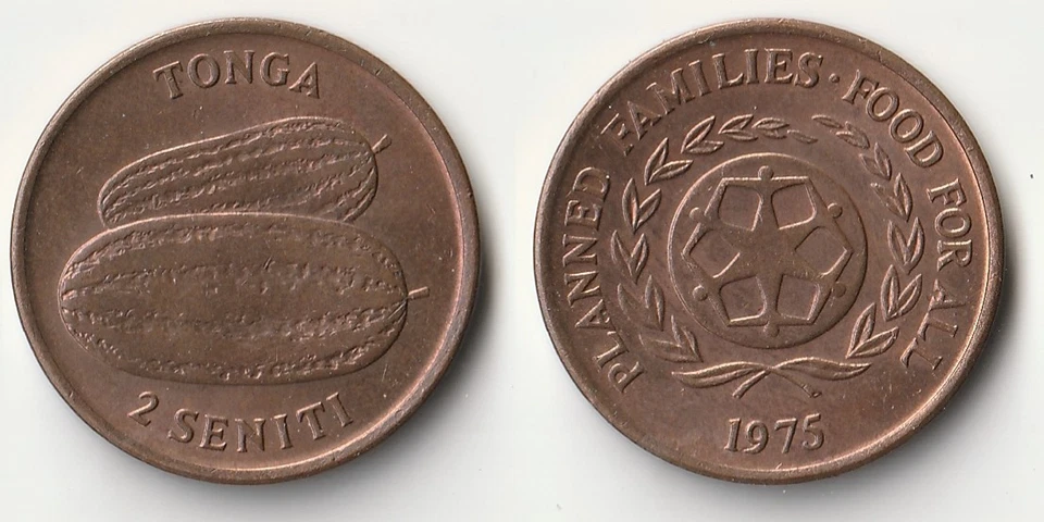 1975 Tonga 2 seniti coin - Image 1 of 1