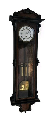 Antique Triple Weight Grande Sonnerie Vienna Wall Clock C1870  - Image 1 of 4