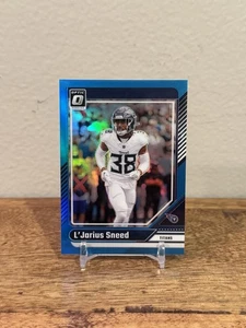 L'JARIUS SNEED Aqua Prizm /299 2024 Panini Donruss Optic #194 TITANS - Picture 1 of 2