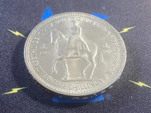 Britische 5 Schilling Münze 1953 A++ Details sehr sammelwürdig # 19 - Bild 1 von 2