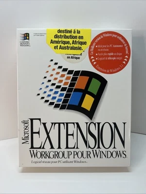 Microsoft Extension “for” Pour Workgroups Windows 3.1 - Network - French Version - Image 1 of 4