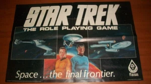 Star Trek Role Playing Game Promotional poster 1982 FASA Kirk Spock Klingon - Picture 1 of 2