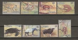 MALAYSIA 1979 ANIMALS 8V DEFINITIVE SERIES (WITH WATERMARK) - Picture 1 of 2