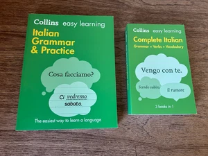 Collins easy learning complete Italian Grammar Book x 2 - Picture 1 of 2