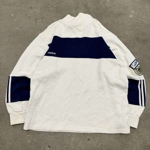 RARO PARCHE DE COLECCIÓN ADIDAS OLÍMPICOS DE ESTADOS UNIDOS 3 RAYAS CUELLO REDONDO XL BLANCO AZUL - Imagen 1 de 10